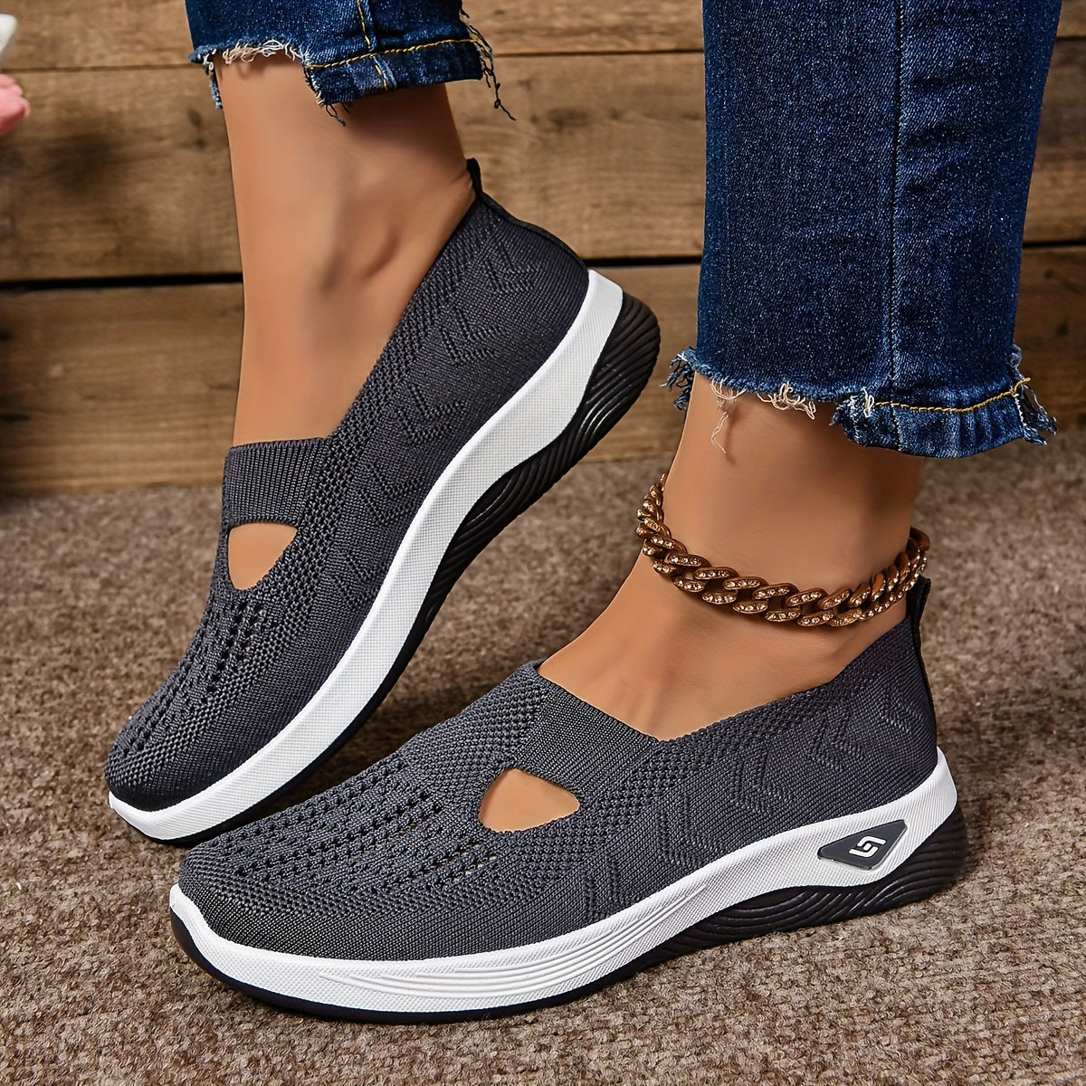 Women's Orthopedic Slip On Shoes with Non Slip Sole and Breathable Knit™ – Ganztägiger Komfort und Unterstützung