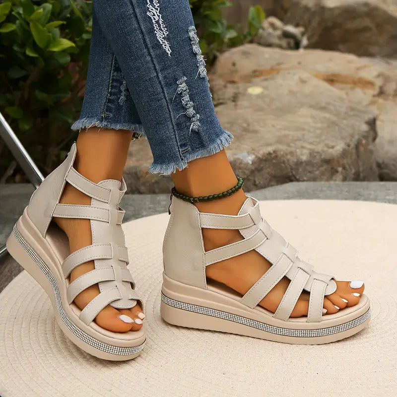 Axelle | Women's Comfortable Platform Gladiator Sandals™ – Eleganter Komfort für warme Tage