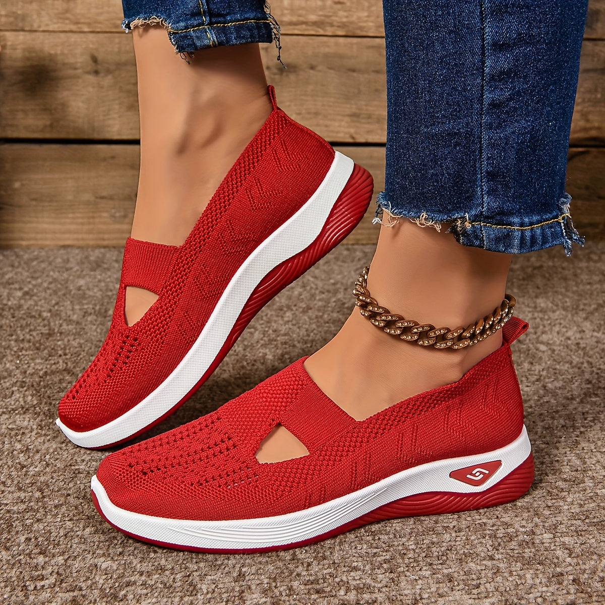 Women's Orthopedic Slip On Shoes with Non Slip Sole and Breathable Knit™ – Ganztägiger Komfort und Unterstützung