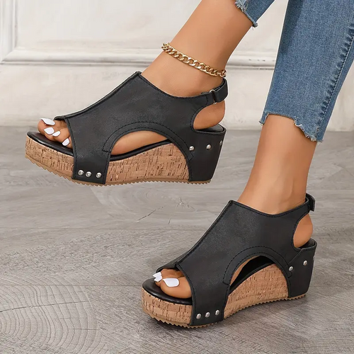 Damen Orthopädische Blockabsatz Sandalen mit verstellbarem Riemen und gepolsterter Sohle™ – Ganztägiger Komfort mit stilvoller Eleganz