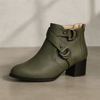 Women's Heeled Ankle Boots with Buckle Strap™ – Eleganter Komfort für stilvolle Auftritte