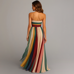 Women's Strapless Pleated Maxi Dress with Flowing Skirt and Elegant Fit™ – Zeitlose Eleganz für besondere Anlässe
