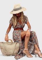 Spring Paisley Maxi Dress For Women™ – Fließende Eleganz für entspannte Frühlingstage
