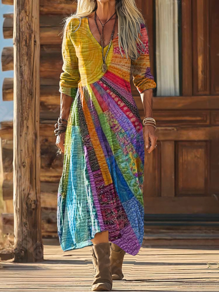 Boho Midi Dress™ – Luftige Eleganz für mühelose Sommermomente