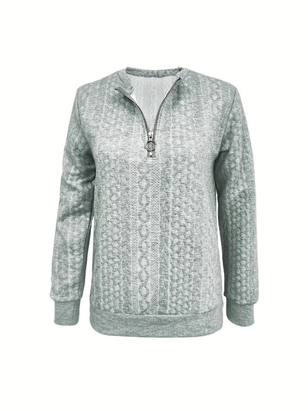 Freya | Women's Elegant Spring Half-Zip Top™ – Stilvolle Eleganz für den modernen Alltag