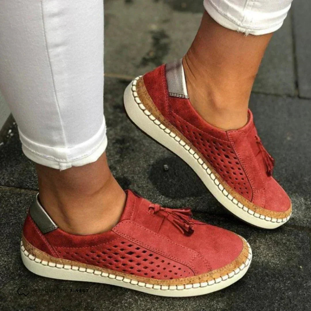 Damen Slip-On Loafer mit Atmungsaktivem Strick und Gepolsterter Sohle™ – Müheloser Komfort für den Alltag