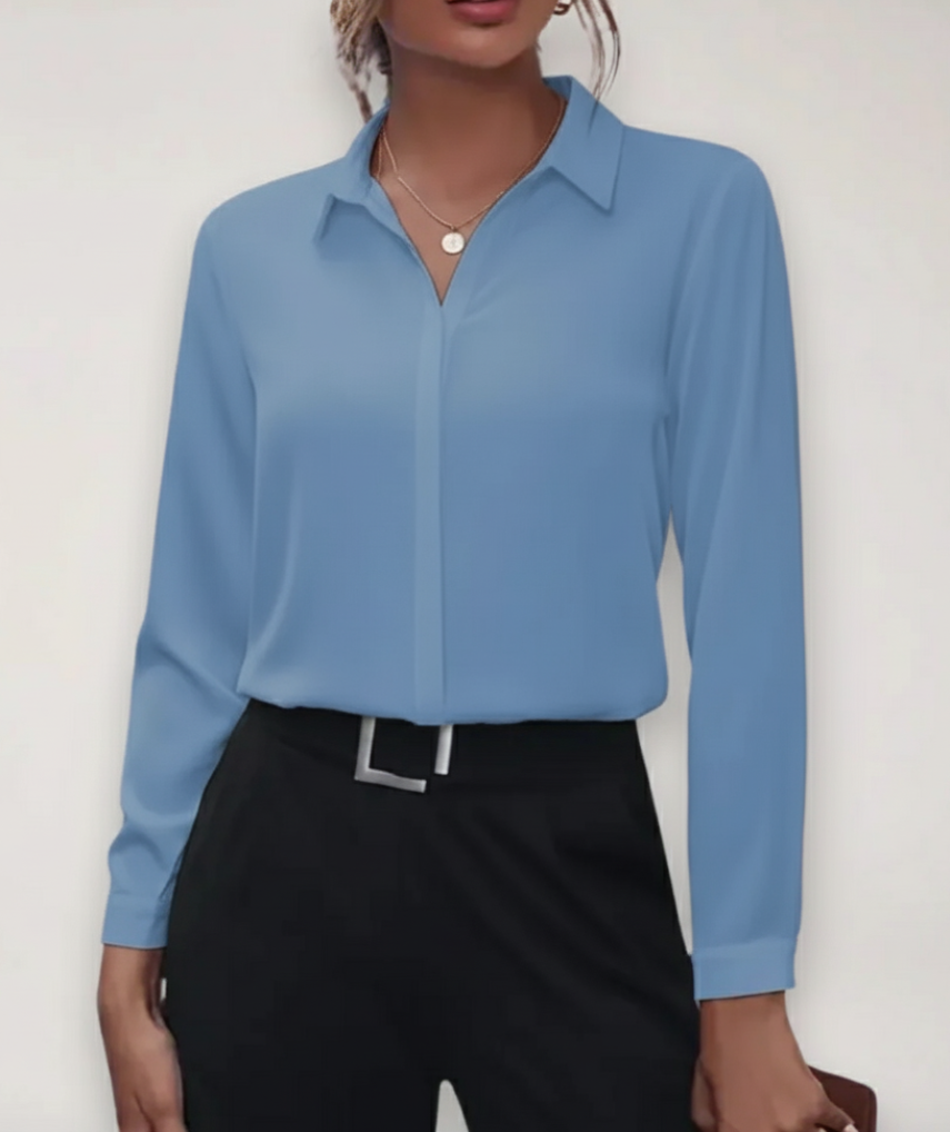 Charlotte | Women's Spring Buttoned Office Blouse™ – Eleganz und Komfort für den professionellen Alltag