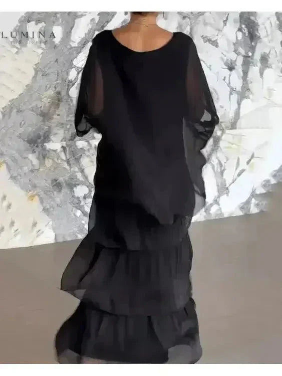 Women's Spring Layered Maxi Dress™ – Fließende Eleganz für jeden Frühlingstag