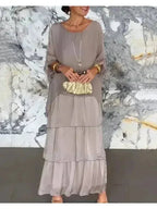 Women's Spring Layered Maxi Dress™ – Fließende Eleganz für jeden Frühlingstag