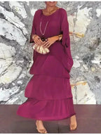 Women's Spring Layered Maxi Dress™ – Fließende Eleganz für jeden Frühlingstag