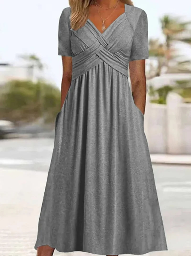 Lightweight Elegant Summer Dress With Flowy Fit for Women™ – Zeitlose Eleganz für warme Tage