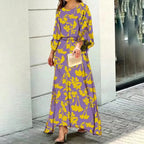 Abstract Spring Maxi Dress™ – Künstlerische Eleganz für den Frühling