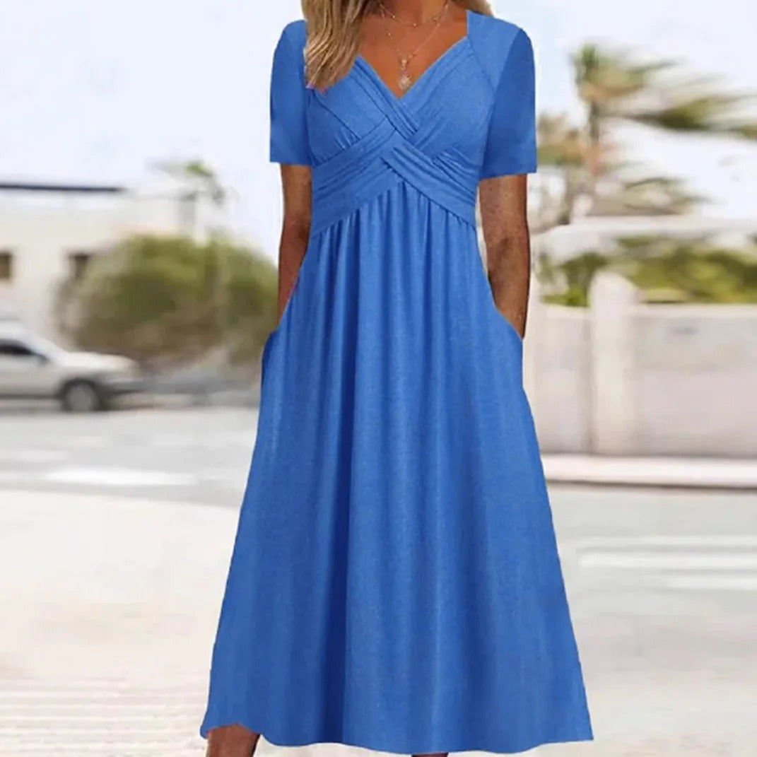 Lightweight Elegant Summer Dress With Flowy Fit for Women™ – Zeitlose Eleganz für warme Tage