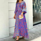 Abstract Spring Maxi Dress™ – Künstlerische Eleganz für den Frühling