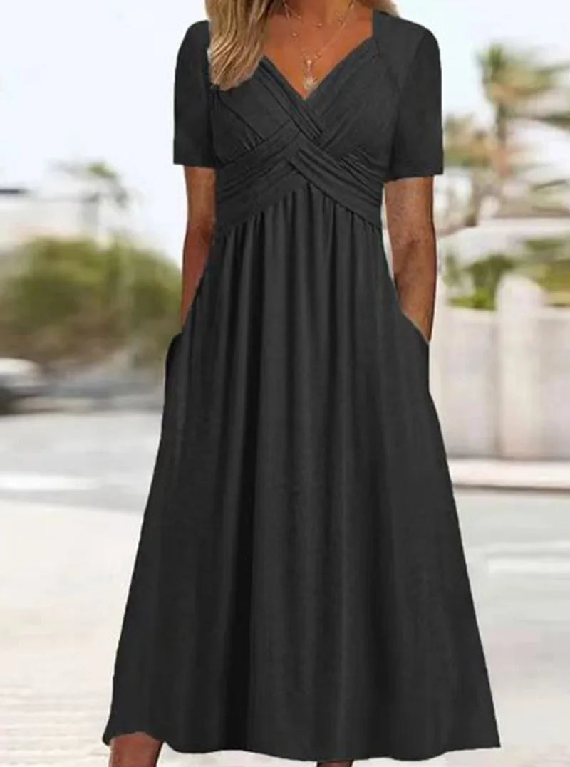 Lightweight Elegant Summer Dress With Flowy Fit for Women™ – Zeitlose Eleganz für warme Tage