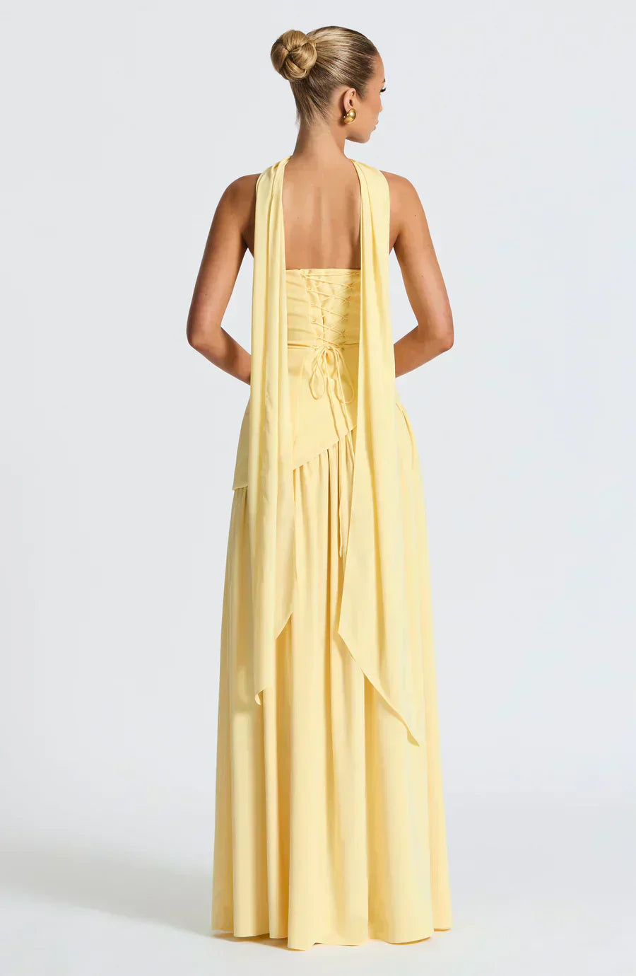 Women's Strapless Maxi Dress with High Slit and Draped Waist™ – Elegante Abendgarderobe für unvergessliche Auftritte