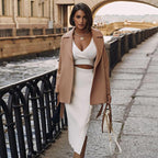 Elegant Two-Piece Midi Skirt Set for Women™ – Zeitlose Eleganz für jeden Anlass