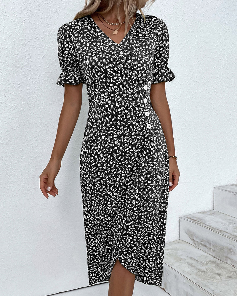 Elegant Floral Dress With Flattering Timeless Fit for Women™ – Zeitlose Eleganz für jeden Anlass
