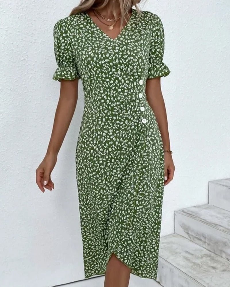 Elegant Floral Dress With Flattering Timeless Fit for Women™ – Zeitlose Eleganz für jeden Anlass