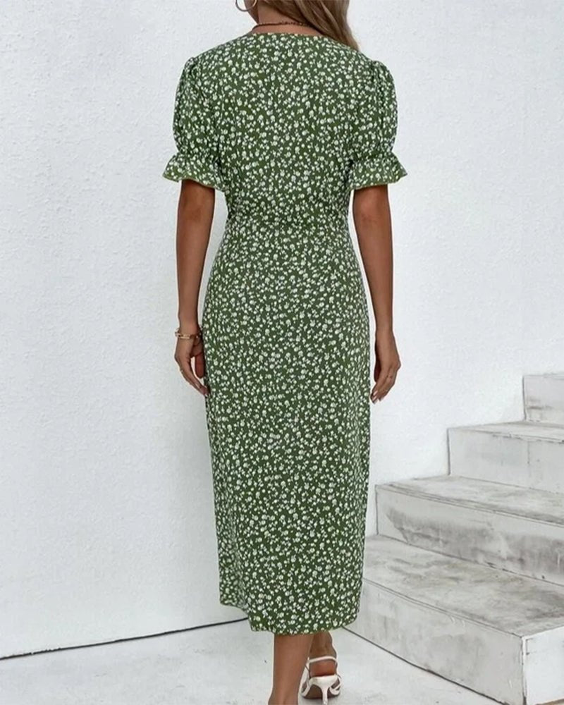 Elegant Floral Dress With Flattering Timeless Fit for Women™ – Zeitlose Eleganz für jeden Anlass
