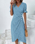 Elegant Floral Dress With Flattering Timeless Fit for Women™ – Zeitlose Eleganz für jeden Anlass