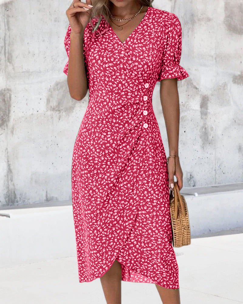 Elegant Floral Dress With Flattering Timeless Fit for Women™ – Zeitlose Eleganz für jeden Anlass