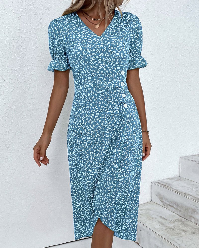 Elegant Floral Dress With Flattering Timeless Fit for Women™ – Zeitlose Eleganz für jeden Anlass