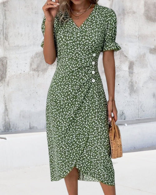 Elegant Floral Dress With Flattering Timeless Fit for Women™ – Zeitlose Eleganz für jeden Anlass