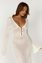 Elegant White Dress with Flattering Silhouette for Women™ – Zeitlose Eleganz für jeden Anlass
