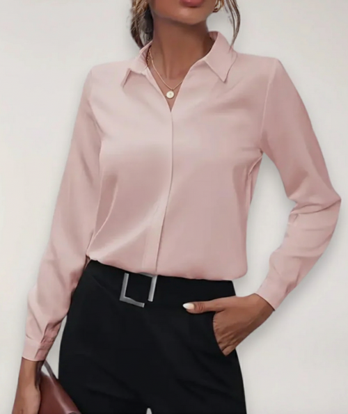 Charlotte | Women's Spring Buttoned Office Blouse™ – Eleganz und Komfort für den professionellen Alltag