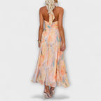 Women's Halter Neck Maxi Dress with Flowing Silhouette and Defined Waist™ – Elegante Raffinesse für besondere Momente