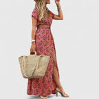 Spring Paisley Maxi Dress For Women™ – Fließende Eleganz für entspannte Frühlingstage