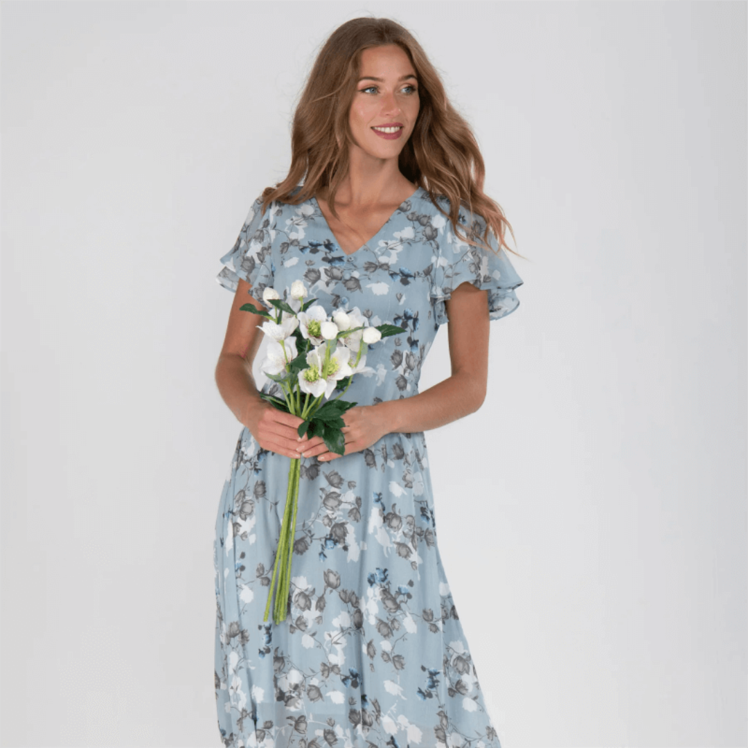 Light Floral Maxi Spring Dress™ – Mühelose Frühlingseleganz mit zartem Blütenmuster
