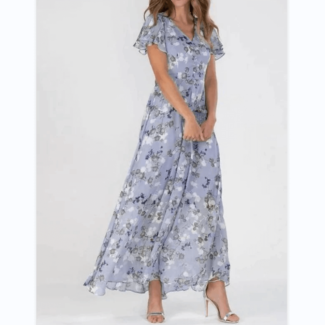 Light Floral Maxi Spring Dress™ – Mühelose Frühlingseleganz mit zartem Blütenmuster