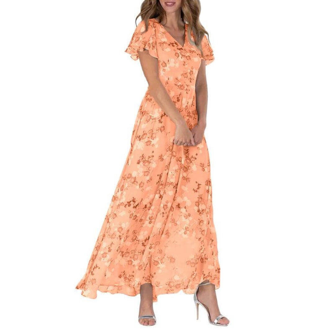 Light Floral Maxi Spring Dress™ – Mühelose Frühlingseleganz mit zartem Blütenmuster