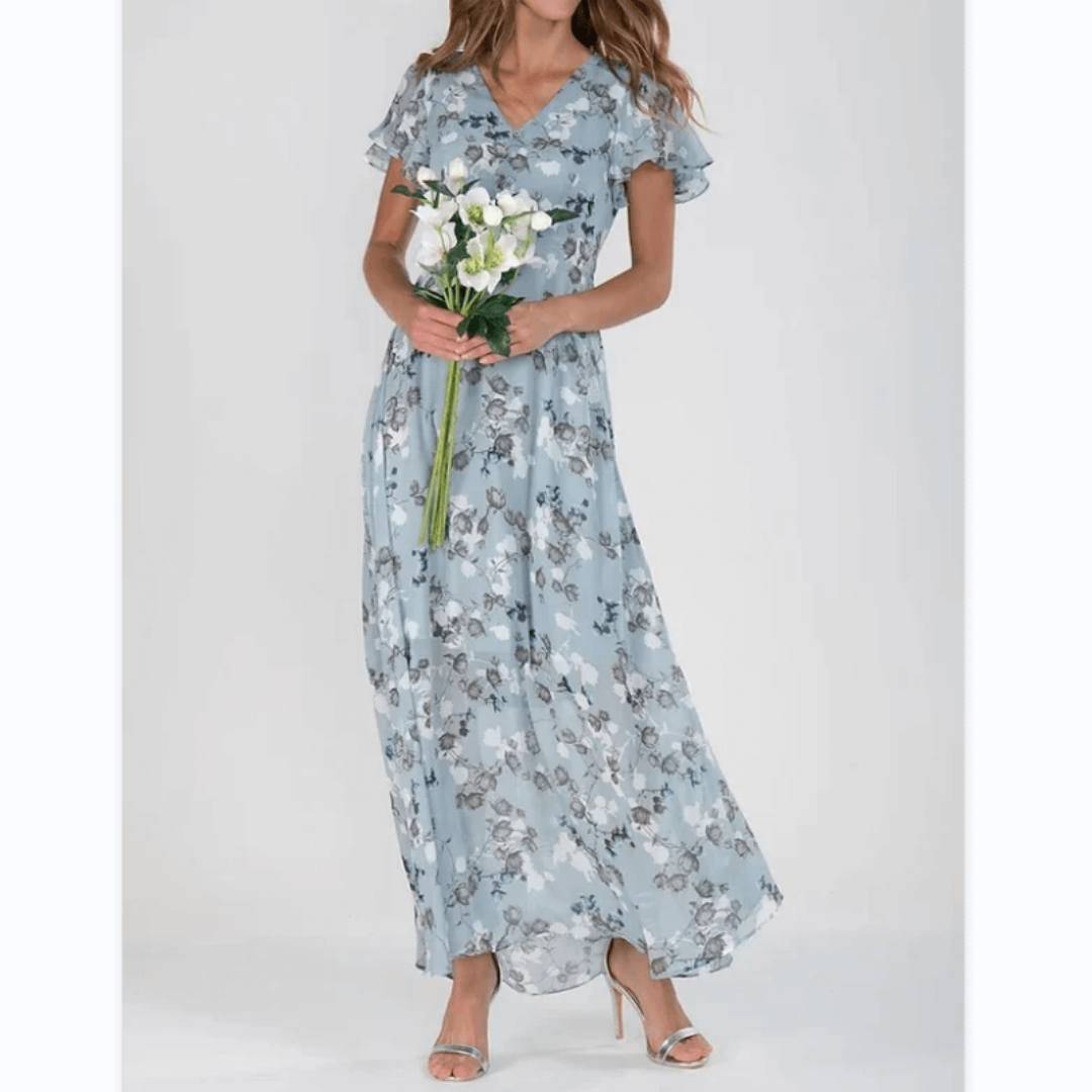 Light Floral Maxi Spring Dress™ – Mühelose Frühlingseleganz mit zartem Blütenmuster