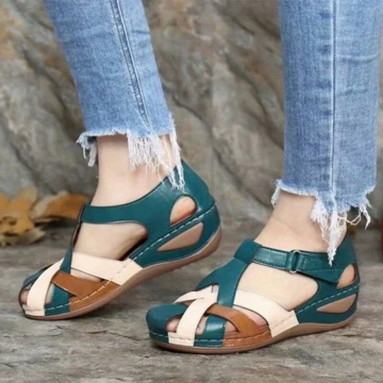 Women's Casual Cross Strap Sandals with Adjustable Buckle and Flat Sole™ – Leichter Komfort für den ganzen Tag