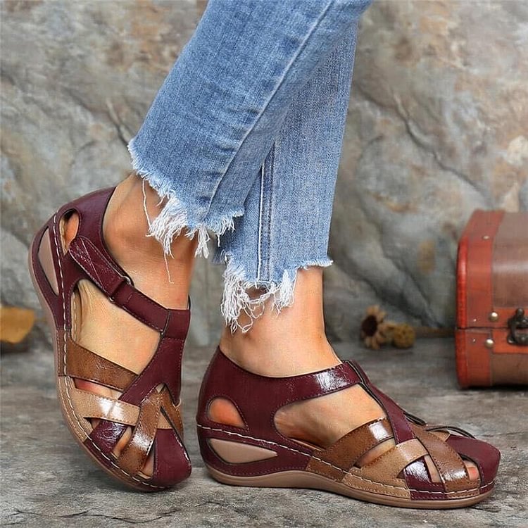 Women's Casual Cross Strap Sandals with Adjustable Buckle and Flat Sole™ – Leichter Komfort für den ganzen Tag