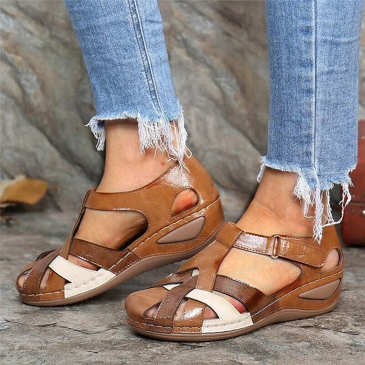 Women's Casual Cross Strap Sandals with Adjustable Buckle and Flat Sole™ – Leichter Komfort für den ganzen Tag