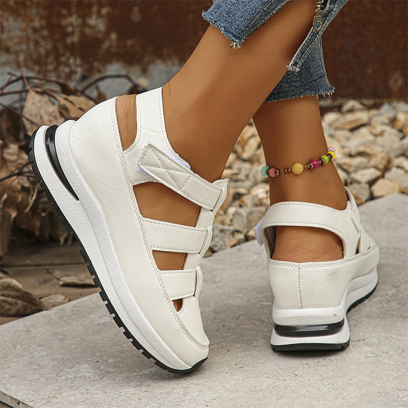 Women's Closed Toe Sneaker Sandals with Strap Design™ – Atmungsaktiver Schutz für aktive Tage