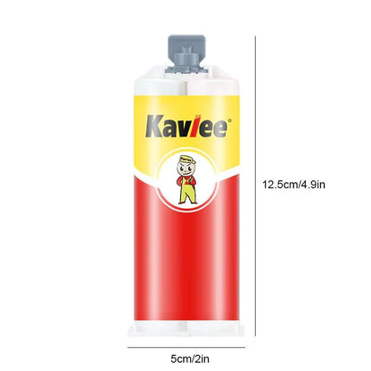 [1 + 1 Gratis] SuperGlue™ - Universeller AB-Kleber – Hochfester Epoxidkleber für Metall, Holz & Kunststoff