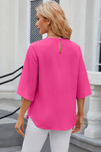 Elegant Blouse with Pleats and Petal Sleeves for Women™ – Feminine Eleganz für jeden Anlass