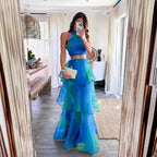 Chic Sleeveless Top and Layered Skirt Set for Women™ – Mühelose Eleganz für jeden Anlass