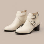 Women's Heeled Ankle Boots with Buckle Strap™ – Eleganter Komfort für stilvolle Auftritte
