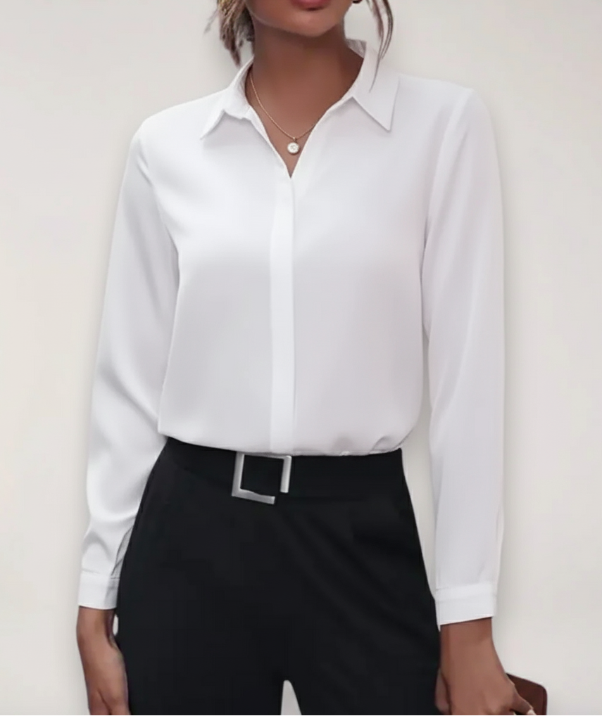 Charlotte | Women's Spring Buttoned Office Blouse™ – Eleganz und Komfort für den professionellen Alltag