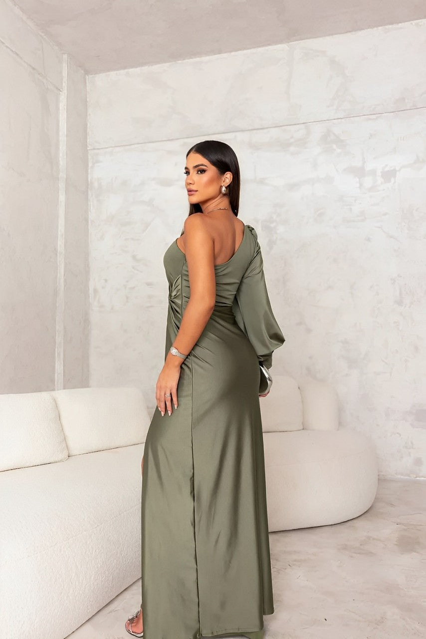 Women's One Shoulder Elegant Fitted Evening Maxi Dress™ – Zeitlose Eleganz für besondere Momente